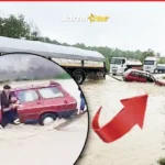bartın sel sularına kapılmaktan son anda kurtuldu