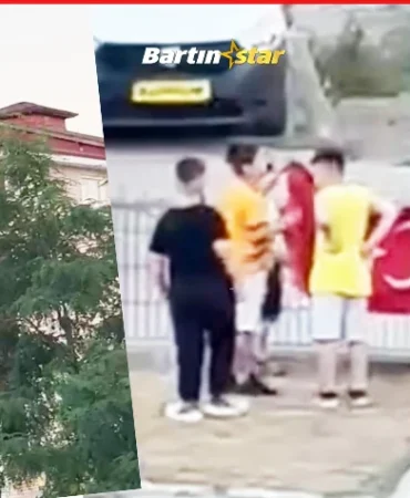 Bartınlı afacanlar, Türk bayrağı düşünce bakın ne yaptı1