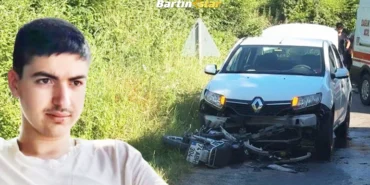 Otomobille çarpışan motosikletin sürücüsü öldü