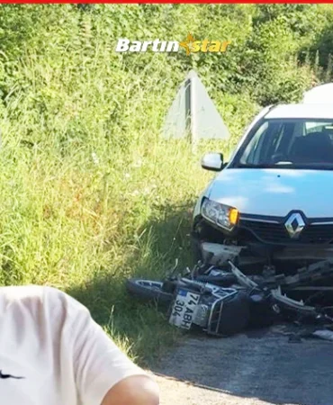 Otomobille çarpışan motosikletin sürücüsü öldü