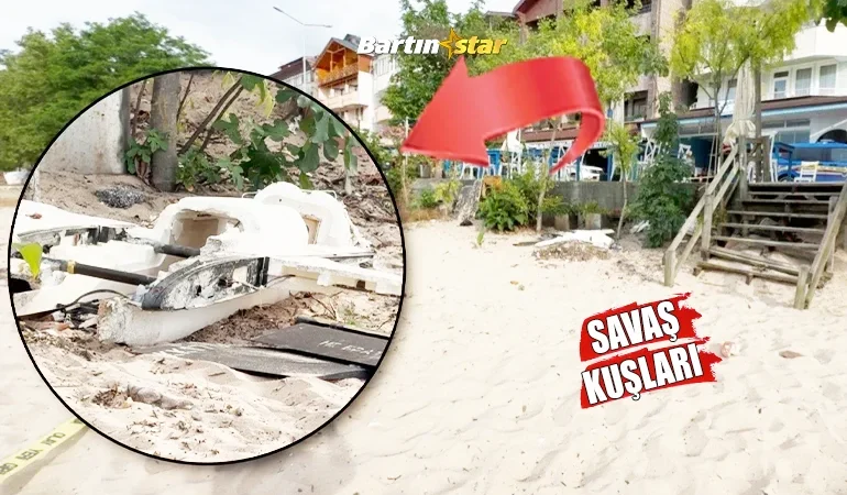 bartın bir haftada ikinci iha sahile vurdu1
