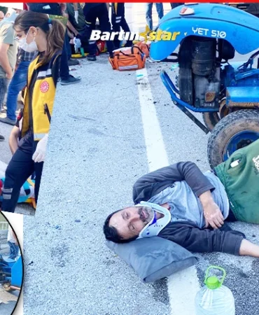bartında patpat kazası 3 yaralı