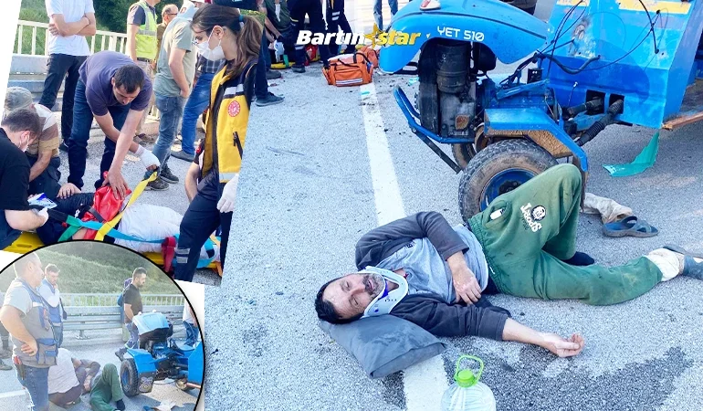 bartında patpat kazası 3 yaralı