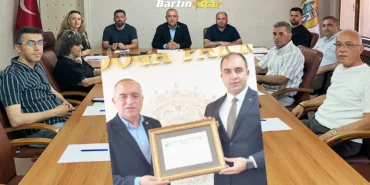 ulus kaymakamına fahri hemşehri beratı