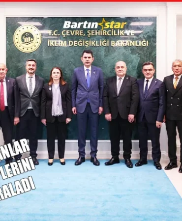 çevre bakanı murat kurum bartın heyetini ağırladı