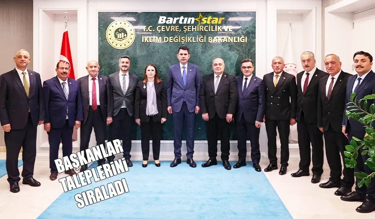 çevre bakanı murat kurum bartın heyetini ağırladı