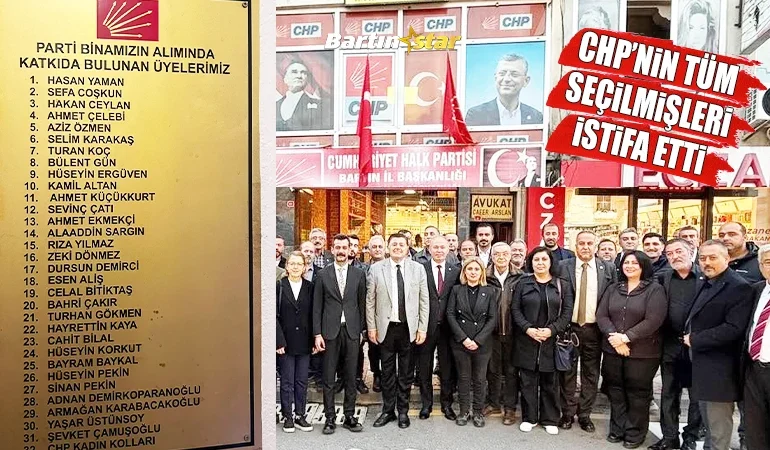 chpnin bartındaki tüm seçilmişleri istifa etti