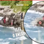 bartın Yasağa rağmen denize giren 3 kişi son anda kurtarıldı1