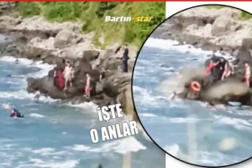 bartın Yasağa rağmen denize giren 3 kişi son anda kurtarıldı1