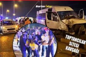 Bartın'da Düğün dönüşü oto yolda can pazarı 21 yaralı
