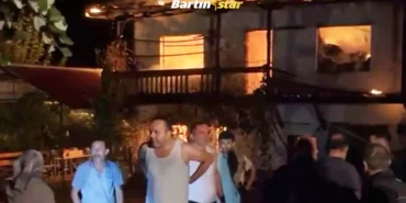 Ulus’ta üreticinin hayvanları canlı canlı yandı