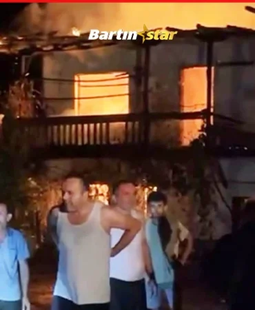 Ulus’ta üreticinin hayvanları canlı canlı yandı