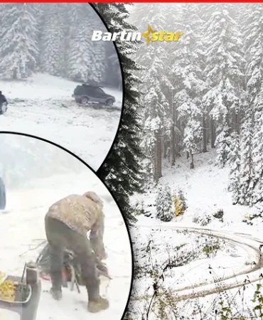 Bartın'ın yüksek kesimlerine ilk kar düştü