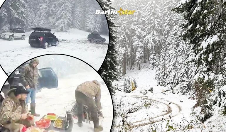 Bartın'ın yüksek kesimlerine ilk kar düştü